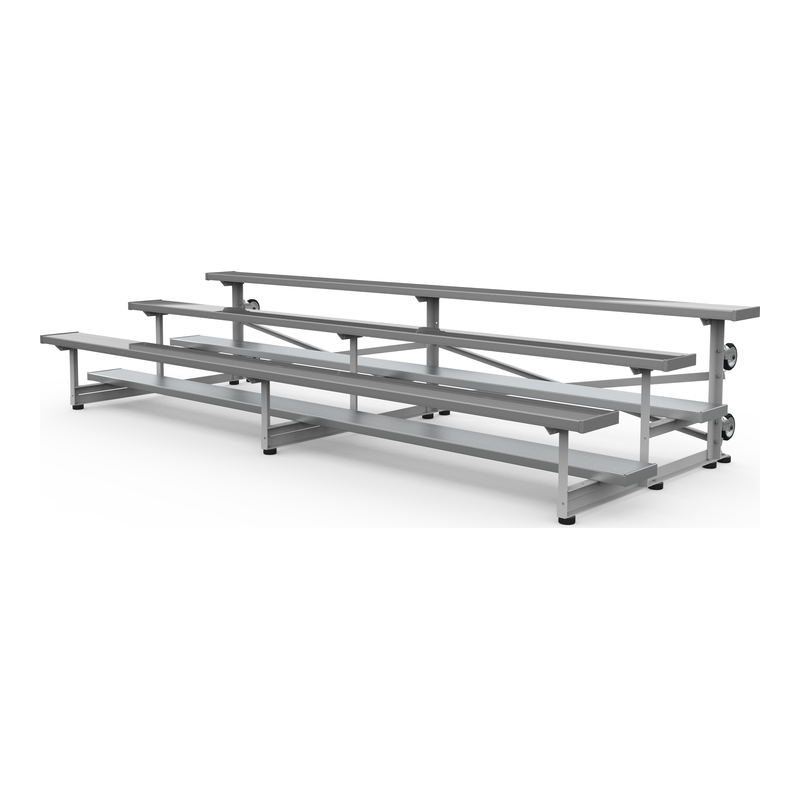 3-Row Tip N' Roll Standard Aluminum Bleacher (Seats 15-48)