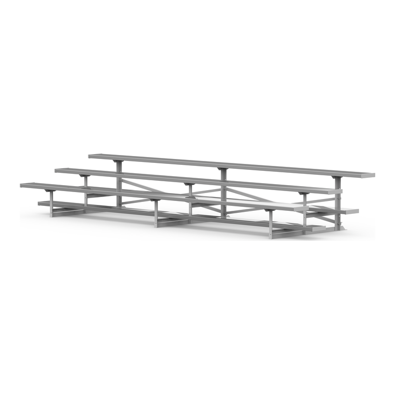 3-Row Standard Aluminum Bleacher (Seats 15-54)