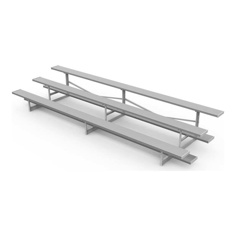 3-Row Standard Aluminum Bleacher (Seats 15-54)