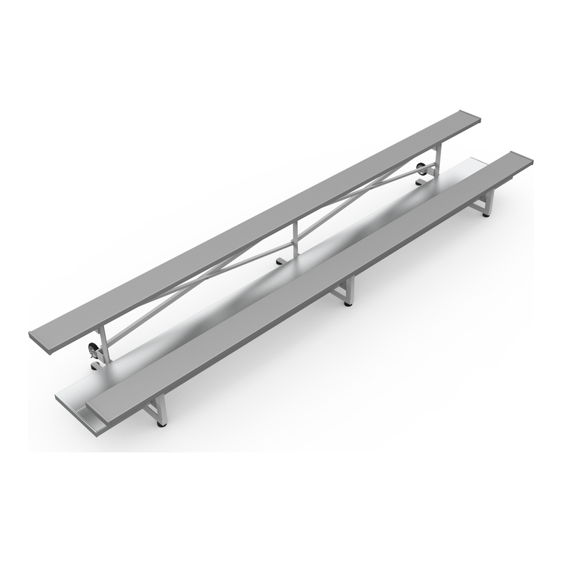 2-Row Tip N' Roll Preferred Aluminum Bleacher (Seats 10-32)