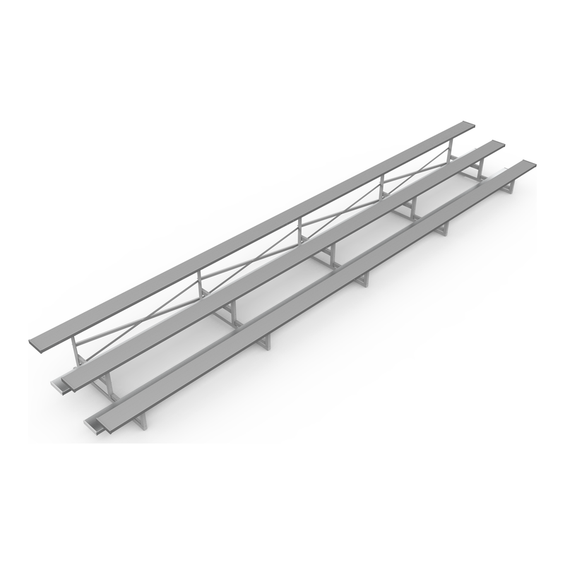 3-Row Standard Aluminum Bleacher (Seats 15-54)