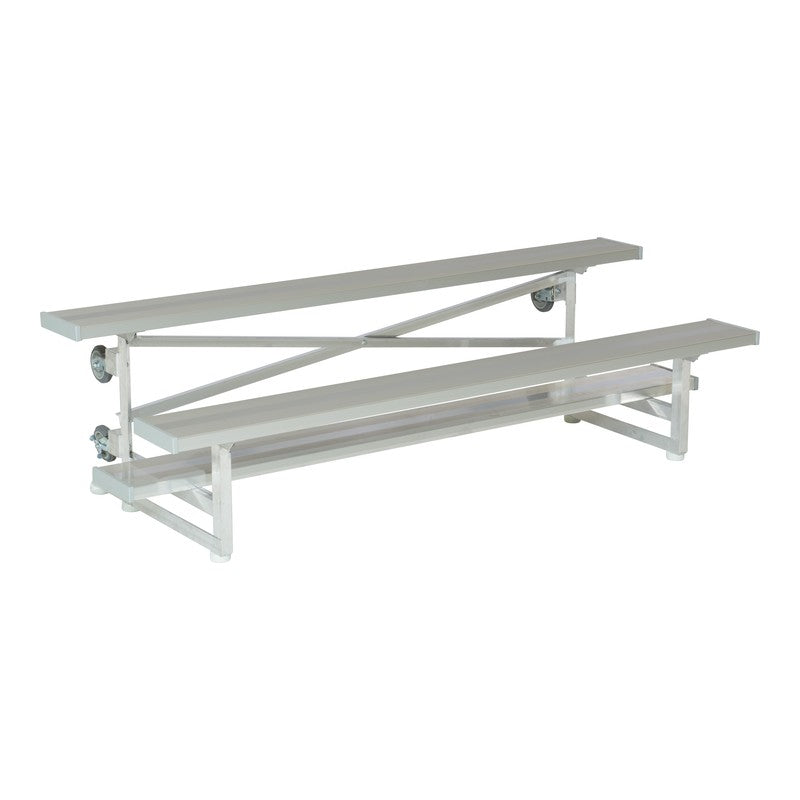 2-Row Tip N' Roll Standard Aluminum Bleacher (Seats 10-32)