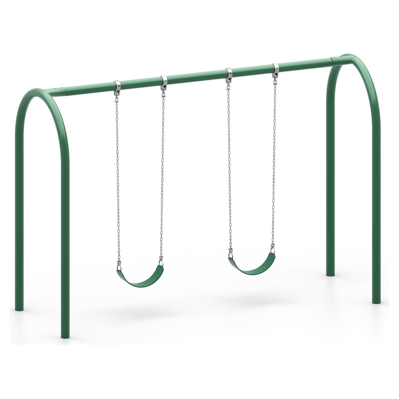 Arch Style 3.5" Metal Post Commercial Swing Set