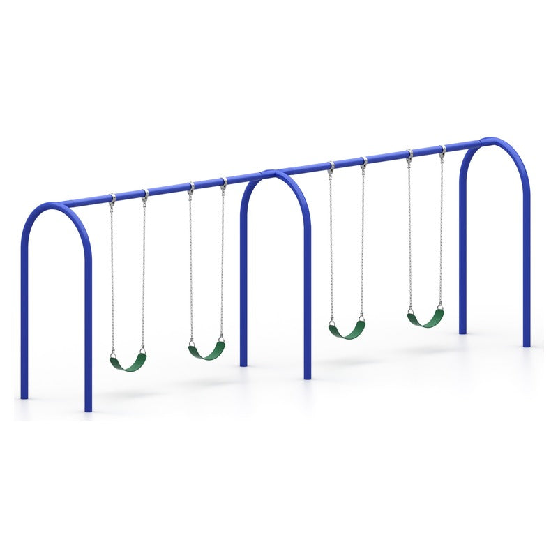 Arch Style 3.5" Metal Post Commercial Swing Set