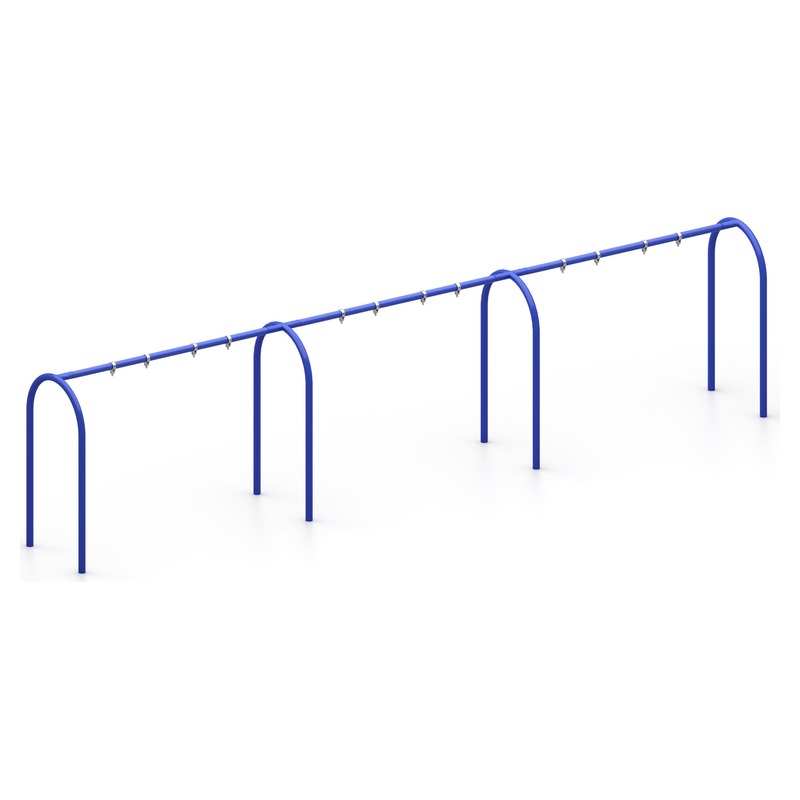 Arch Style 3.5" Metal Post Commercial Swing Set (6 Swings)