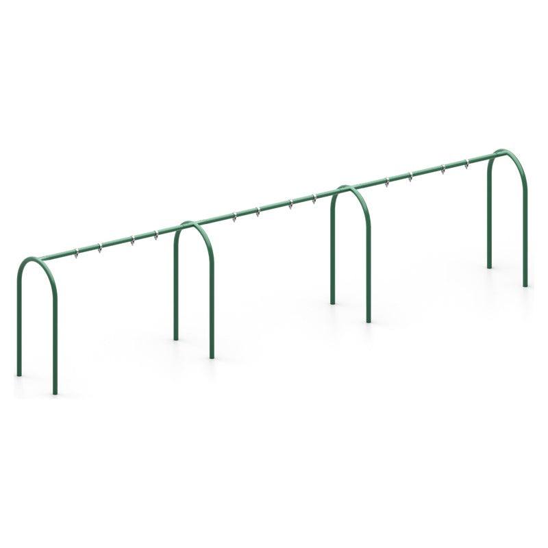 Arch Style 3.5" Metal Post Commercial Swing Set (6 Swings)