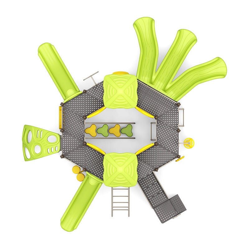 Quad Rush Commercial Playground For Ages 2-5